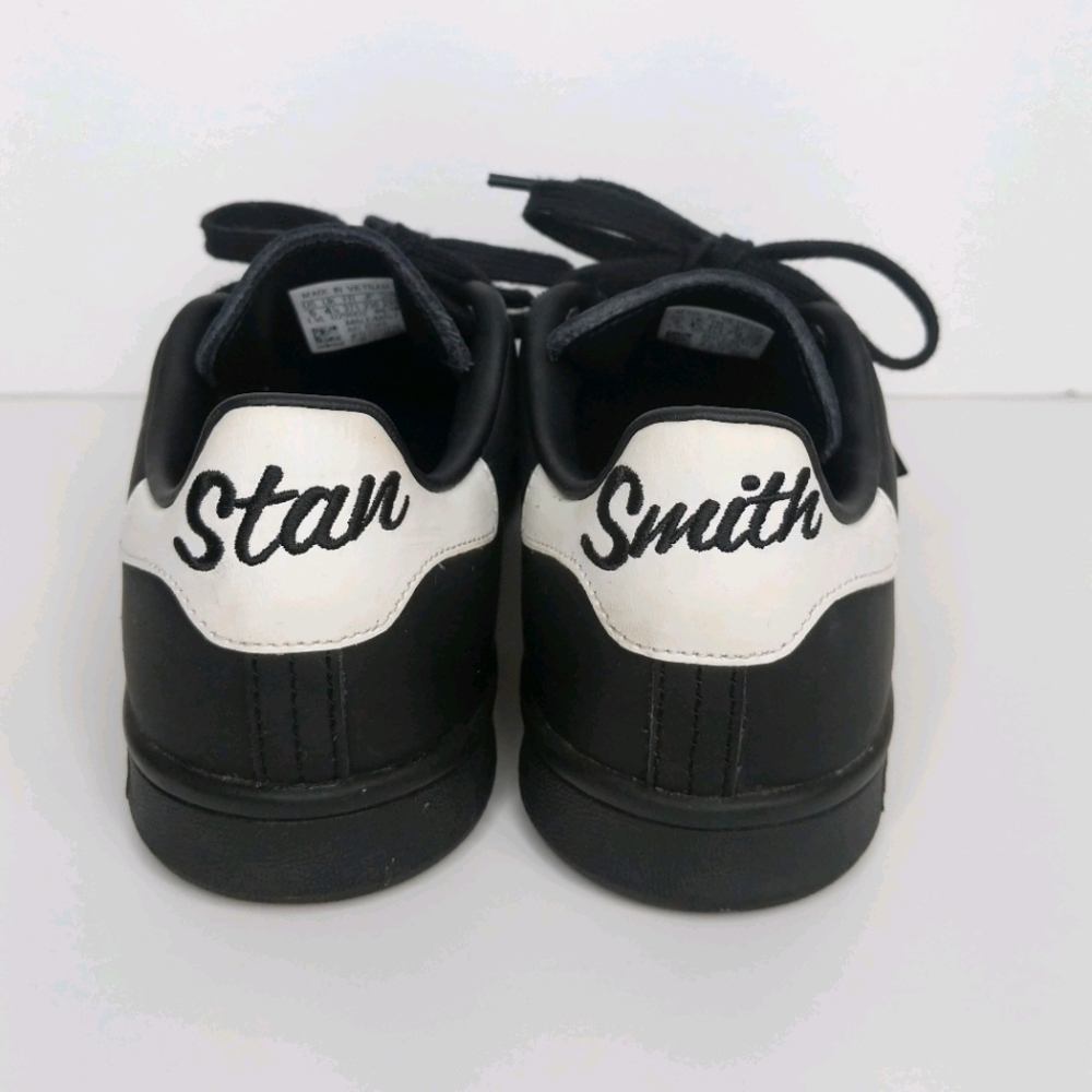 Adidas x Stan Smith Spellout Black Leather Shoes